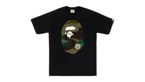 BAPE Giant 1st Camo Big Ape Head T-Shirt Black/Green