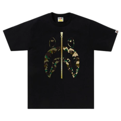 BAPE 1st Camo Separate Shark Tee 'Black'