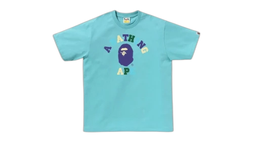 BAPE Colors College Tee Tee Blue