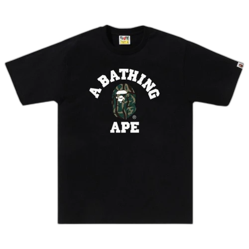 BAPE Trial Camo College Tee 'Black/Green'