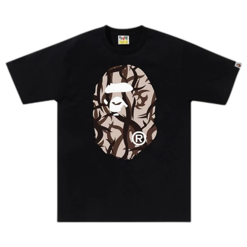 BAPE Trial Camo Big Ape Head Tee 'Black/Beige'
