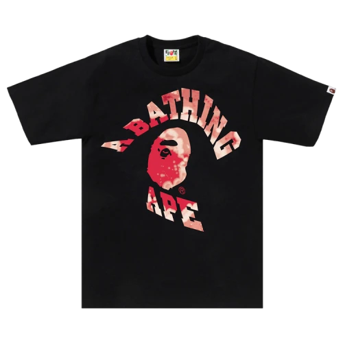 BAPE Tie Dye Twist College Tee 'Black'