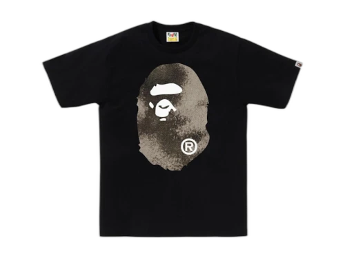 BAPE High Tone Bleach Big Ape Head Tee Black
