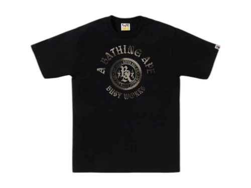 BAPE High Tone Bleach Emblem Tee Black