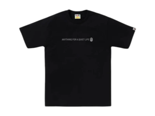 BAPE Reflector Industrial Logo Tee Black