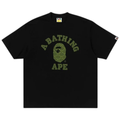 BAPE College Monogram College Relaxed Fit Tee 'Black'