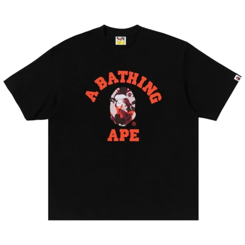 BAPE Map Camo College Relaxed Fit Tee 'Black'
