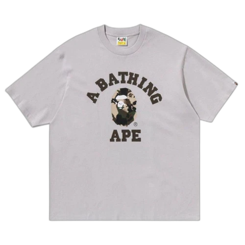 BAPE Map Camo College Relaxed Fit Tee 'Grey'