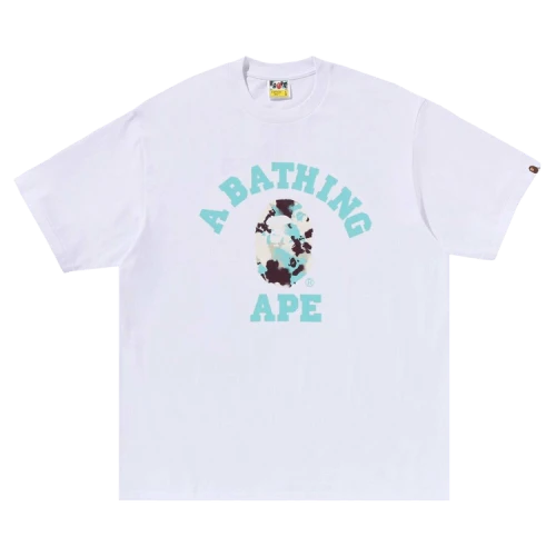 BAPE Map Camo College Relaxed Fit Tee 'White'