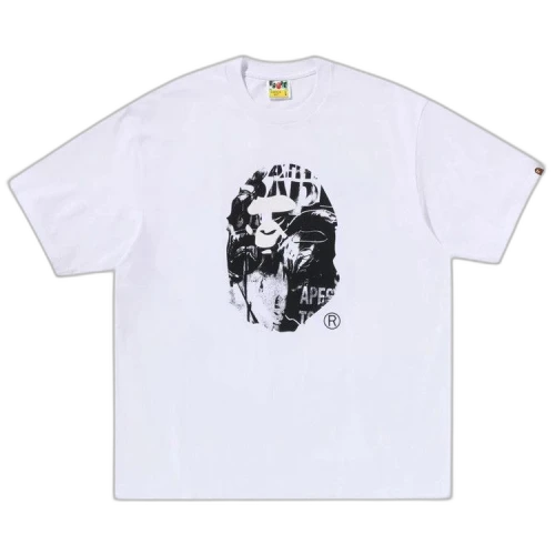 BAPE Photo Print Ape Head Relaxed Fit Tee 'White'