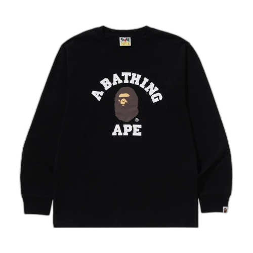 BAPE College Long-Sleeve Tee 'Black'