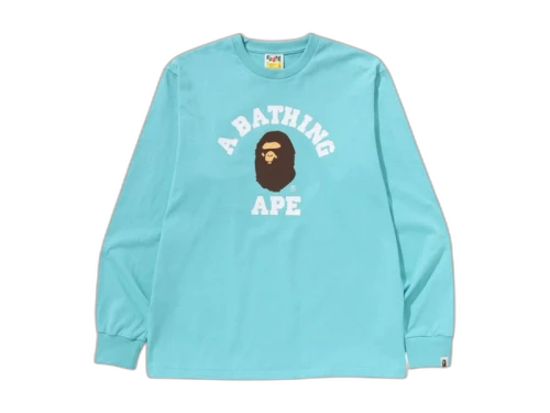 BAPE College L/S Tee (SS25) Blue
