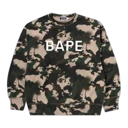 BAPE Map Camo Crewneck Relaxed Fit Sweatshirt 'Green'