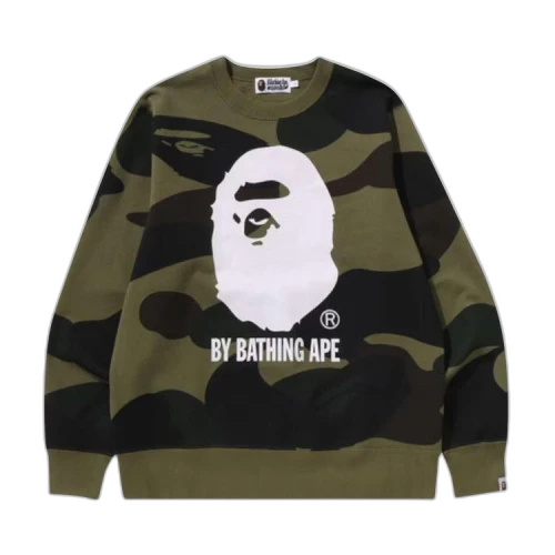 BAPE Giant 1st Camo By Bathing Ape Crewneck Sweatshirt 'Green'