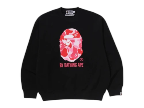 BAPE ABC Camo Ape Head Relax Fit Crewneck Sweatshirt Gray