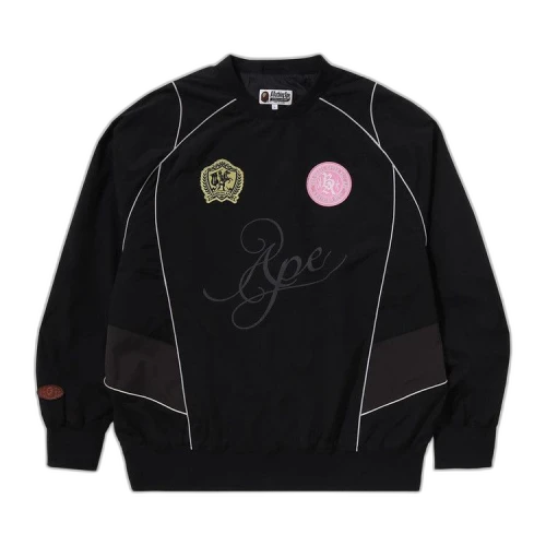 BAPE Multi Logo Relaxed Fit Pullover 'Black'