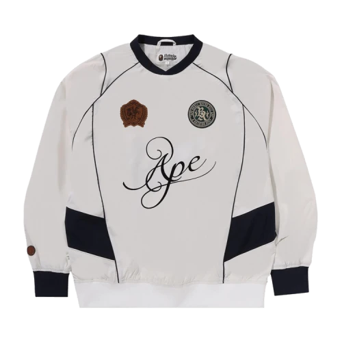 BAPE Multi Logo Relaxed Fit Pullover 'White'