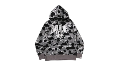 BAPE 1st Camo Pullover Hoodie Gray