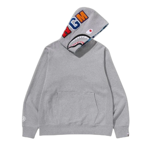 BAPE ABC Camo Shark Pullover Hoodie 'Grey'