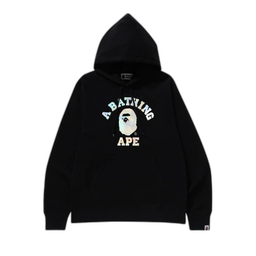 BAPE Aurora College Pullover Hoodie 'Black'