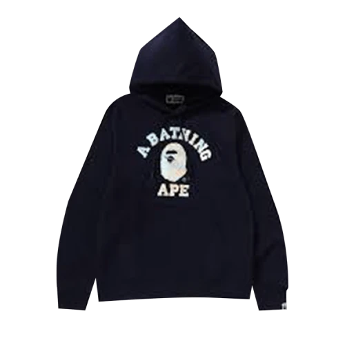BAPE Aurora College Pullover Hoodie 'Navy'