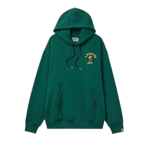 BAPE 1st Camo College Logo Relaxed Fit Pullover Hoodie 'Olivedrab'