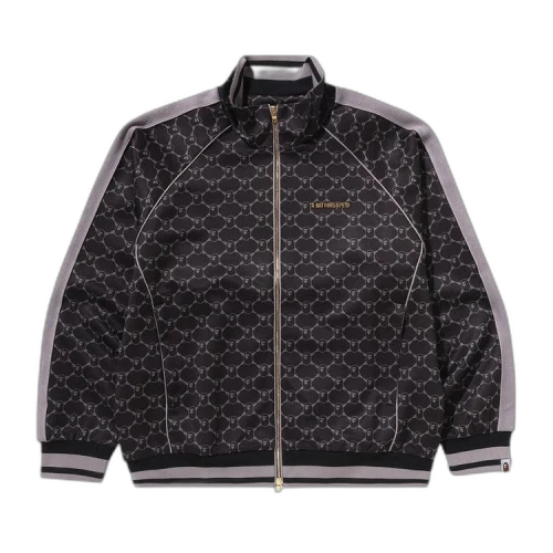 BAPE College Monogram Logo Relaxed Fit Track Jacket 'Black'