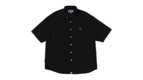 BAPE One Point Oxford S/S Shirt Black