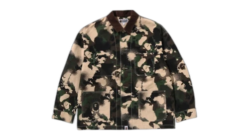 BAPE Map Camo Work Jacket Jacket Green