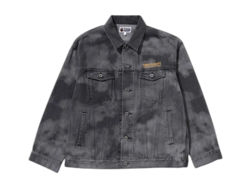 BAPE High Tone Bleach Denim Jacket Black