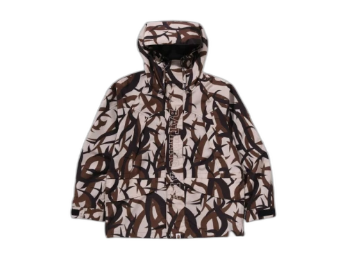 BAPE Trial Camo Snowboard Jacket Beige