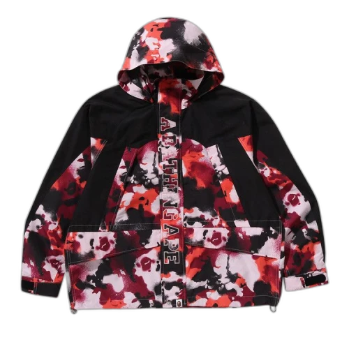 BAPE Map Camo Snowboard Jacket 'Red'