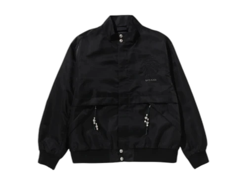 BAPE Black Nylon Windbreaker Black