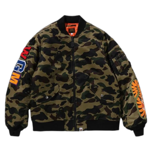 BAPE 1st Camo Shark MA-1 Jacket 'Green'