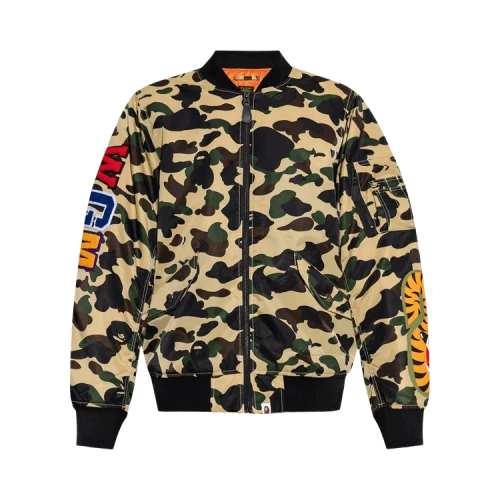BAPE 1st Camo Shark MA-1 Jacket 'Yellow'
