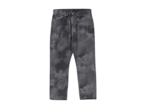 BAPE High Tone Bleach Regular Fit Denim Pants Black