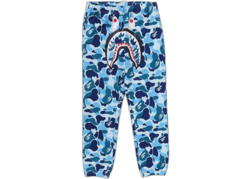 BAPE ABC Camo Shark Regular Fit Sweat Pants Blue