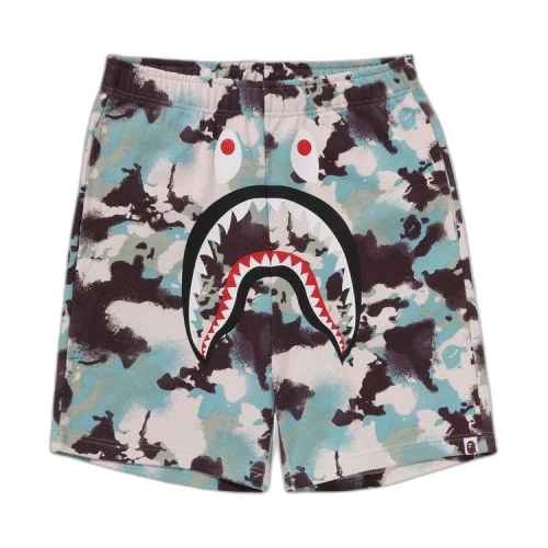 BAPE Map Camo Regular Fit Shark Sweatshorts 'Multicolor'