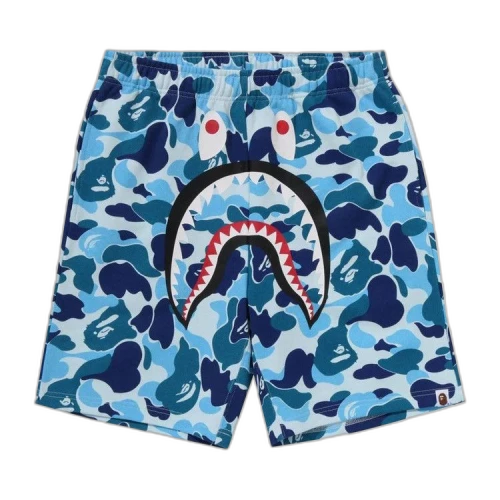 BAPE ABC Camo Shark Sweatshorts 'Blue'