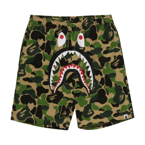 BAPE ABC Camo Shark Sweatshorts 'Green'