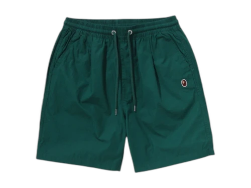 BAPE One Point Twill Relaxed Fit Shorts Olivedrab