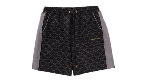 BAPE College Monogram Relaxed Fit Sweat Shorts Black