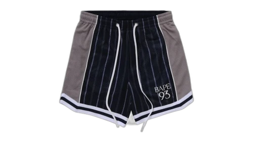 BAPE Multilogo Reversible Relaxed Fit Sweat Shorts Navy