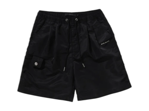 BAPE Black Nylon Shorts Black