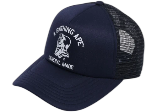 BAPE General Mesh Cap Navy