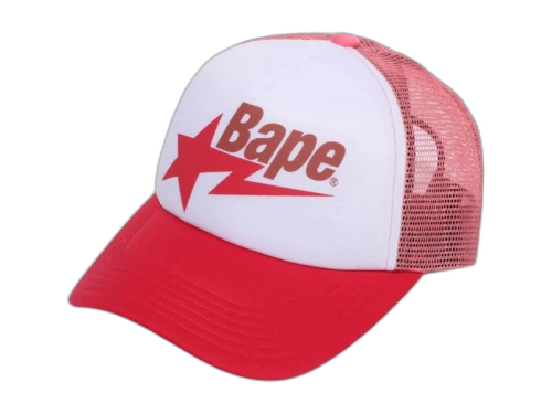 BAPE Sta Mesh Cap (SS25) Red/White