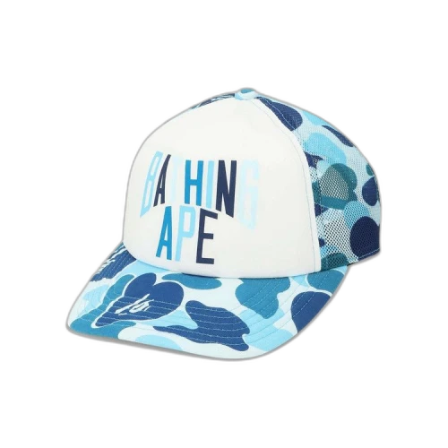 BAPE ABC Camo NYC Logo Mesh Cap 'Blue'