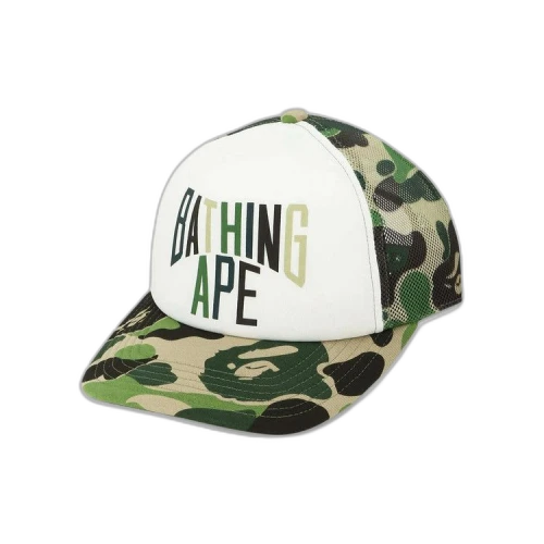 BAPE ABC Camo NYC Logo Mesh Cap 'Green'