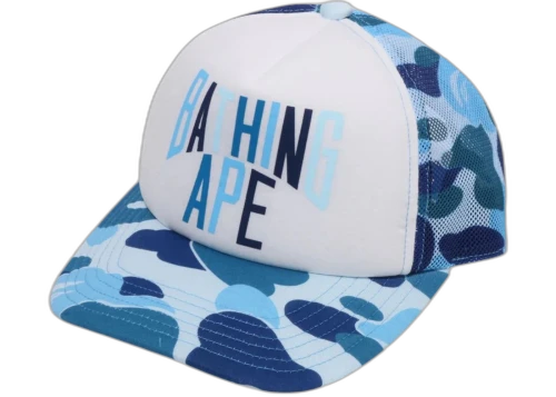 BAPE ABC Camo NYC Logo Mesh Cap Blue