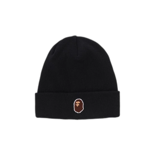 BAPE One Point Ape Head Knit Cap 'Black'
